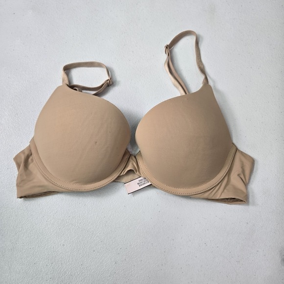 Victoria's Secret Other - Victoria's Secret Women Bra 32B Beige T Shirt Push Up Full Coverage